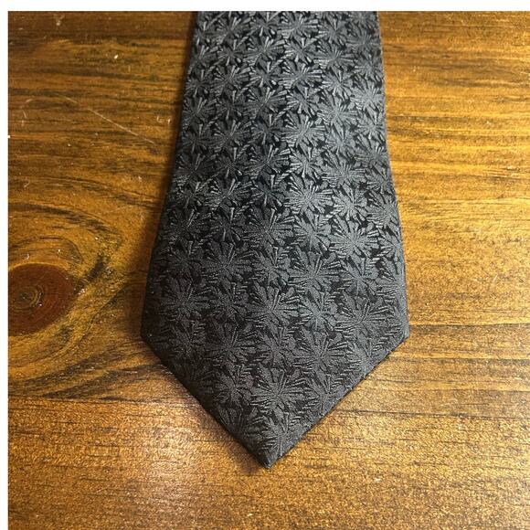 ⭐️‎ Harve Bernard 100% Silk Handmade Black Neck Tie Men's Formal Stylish Vintage - Picture 3 of 7
